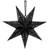 Capaneus Stelle di Carta da Appendere, Stelle di Carta 45cm Ø Nero, Decorazione Natale Stella di Cartas, Stella Pieghevole Natalizia per Decorazione Albero Natale, Matrimoni, Compleanni, Finestra
