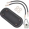 PH PandaHall Kit per Realizzare Borse Uncinetto, 22x10cm Base Ovale per Borsa in Pelle Nero con 2pz 30cm Manici Intrecciati per Borse in Pelle per Borsetta Borsa da Spiaggia Fai Da Te