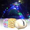 Anyingkai Catena Luminosa Da Campeggio,10m Catena luminosa portatile,Impermeabile per esterni,Catena Luminosa Da Campeggio Con Magnete,Led Decorative a Batteria,LED Filo Luci,Fairy Lights (bianco 15M)