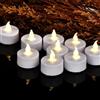 Nancia Candele a LED senza fiamma a batteria, candele tealight elettriche realistiche luminose e tremolanti, per 200 ore, per matrimoni, feste, decorazioni per festival, colore bianco caldo, confezione da 12