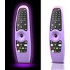 GOUYESHO Custodia protettiva in silicone per telecomando LG TV Glow in The Dark, cover remota per telecomando LG Smart TV AN-MR650 AN-MR600 AN-MR18BA AN-MR20BA AN-MR19BA (viola luminoso) - 【 Confezione da 2