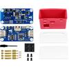 IBest Poe Ethernet/USB HUB Hat with Box for Raspberry Pi Zero/Zero W/2 W/Zero WH/2 WH,Power Over Ethernet USB HUB Hat with Case, 1x RJ45 Ethernet Port,3X USB 2.0 Ports,802.3af-Compliant