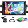 VECHTEL 8 CORE 6G+128G Autoradio Android 15 per Suzuki SX4 2006-2013 Fiat Sedici 2005-2014, 9 '' IPS Schermo Tactile co Carplay Android Auto senza Fili DSP GPS Wi-Fi USB Bluetooth FM RDS Retrocamera