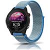KeeFos 18MM Cinturino per Garmin Venu 4 41mm/Venu 3S 41mm/2S/Forerunner 265S/255S/255S Music/Vivoactive 4S 40mm/Vivomove 3S 39mm/Active S/Move 3S, Nylon Cinturino di Ricambio - Blu