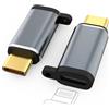 AXFEE Adattatore Lightn-ing a USB C, 2 Pezzi Adattatore Lightn-ing Femmin a USB C Maschio, Compatibile con iPhone, iPad, iPod, MacBook, Samsung Galaxy, Laptop, Monitor e Altri Dispositivi di Tipo C