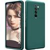 ISOI - Cover per Xiaomi Redmi Note 8 Pro, Custodia Morbida in Silicone Liquido, Protezione Completa Antiurto Ultra Sottile per il Corpo - Verde Notte