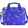 Dadanism Custodia per Tablet per Bambini, Borsa per Tablet da 12.5 Inch, Borsetta per Tablet con Manico e Tracolla per Fire HD 10 Kids/Fire HD 10 Kids Pro 13th/11th Gen 2023/2021, Spazio Blu