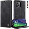 Monweicz Cover Compatibile con IPhone 14 Plus, Custodia Portafoglio con Slot per Scheda, Protezione Completa Premium in Pelle PU, Flip Libro Magnetica IPhone 14 Plus, Nero