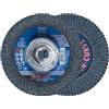 Pferd, 67212, Polifan Zirkon curve radiale tipo flap Disc, zirconia Alumina, 4 - 1/5,1 cm diametro, 5/8 - 11 thread, 13300 rpm, 40 Grit