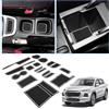 BIXUAN Vitara 2024 compatibile con Suzuki Vitara LY iV-4 Hybrid 2016-2023 2024 2025 Console Centrale Bracciolo Tappetini in Gomma Supporto per Bevande 17 pezzi Cuciture Antiscivolo Tappetini(Manuale)