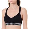 Emporio Armani Reggiseno a Triangolo Imbottito con Fascia con Logo da Donna, Taglia M, Rosa Fluo, M