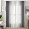 July Joy Set di 2 tende oscuranti per camera da letto e soggiorno, in voile double-face, in 2 tonalità sfumate, con filtro della luce e privacy
