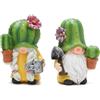 Set di gnomi da giardino in resina assortiti da 25 cm