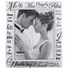 Malden International Designs in Vetro a Specchio con Interno in Metallo Argento Border Mr. e Mrs. Cornice, 8 x 10, Argento