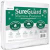 SureGuard - Coprimaterasso per letto matrimoniale, 100% impermeabile, ipoallergenico, in cotone con angoli elasticizzati, liscio