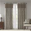 Madison Park Aubrey Jacquard Rod Pocket Valance, Classic Elegant Silk Paisley Valances for Windows, 50X18, Blue, talpa, 50x95