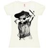 Logoshirt® Pippi Calzelunghe I Pirata I Maglietta Stampata I Donna I Bianco I Design Originale su Licenza I Taglia M