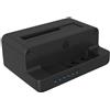 Docking Station hard disk Icy Box IB-2914MSCL-C31 Nero [60993]