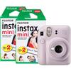 INSTAX Fujifilm Instax Mini 12 - Fotocamera istantanea con confezione da 40 pellicole, colore: lilla