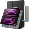 JETech Custodia Magnetica per iPad Pro 12,9 Pollici Modello 2022/2021/2020/2018, Supporta Pencil 2a Generazione di Ricarica, Attaccamento Magnetico, Cover con Auto Svegliati/Sonno (Nero)