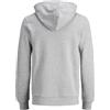 JACK & JONES Jjecorp Logo Sweat Hood Noos Felpe con cappuccio, Grigio (Light Grey Melange Detail:reg Fit - Melange), L Uomo