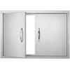 VEVOR Porta di accesso da cucina, 774 x 533 mm, Doppia porta da cucina esterna, Porta in acciaio inox montaggio da incasso per isola cucina, stazione cucina, mobiletto da esterno