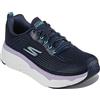 Skechers Sneakers da Donna Max Cushioning Elite Running Walking, Navy Lavanda, 39.5 EU Larga