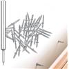 BBXWANG 100Pcs Chiodi Senza Cuciture per Battiscopa a Doppia Testa, Chiodi in Corno Senza Traccia, Chiodi Nascosti per Legno Impiallacciature, Sicurezza invisibili Piccola Viti