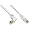 LINK LK5E005P Cavo Rete Utp Cat 5E Non Schermato Mt 0,5 Colore Bianco 1 Connettore 90 Gradi