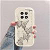 hdqICase Farfalla Custodia Onda Silicone Morbido Compatibile con Realme 12 5G/Realme 12X 5G Bianco Cover