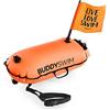 BUDDYSWIM Boa Nuoto acque libere 28 L con Sacca Interna Impermeabile al 100% e Bandiera Rimovibile ad Alta visibilità. Waterproof bag Resistente, Leggera e Facile da ripiegare.