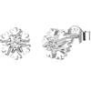 LINSTER Orecchini Piccoli Fiocchi di Neve per Ragazze Argento Sterling 925 Ipoallergenico CZ Festa Invernale Fiocchi di Neve Orecchini Gioielli Regali di Natale per Donne Ragazze Adolescenti
