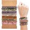Yolev 20 Pezzi Fasce per Capelli da Donna Boho Elastici Capelli Bracciale Porta Coda di Cavallo Bracciale per Fascia per Capelli Boho Braccialetto per Capelli Carine Spessi e Sottili