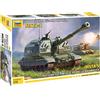 Zvezda 5045 500785045-1:72 2S19 MST Russ.Self Epell.Howitzer - Kit di montaggio per principianti dettagliato, non verniciato