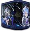 HYTE Case HYTE Y70 - Mid Tower ATX, vetro panoramico a 3 pannelli, supporta fino a 4 slot GPU, Hoshimachi Suisei Limited Edition