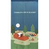 Arachidi NUOVO! Tenda Snoopy Noren NOREN ARACHIDI MADE IN JAPAN - Decorazione casa blu...
