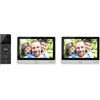 Byron Videocitofono con Schermo HD Touchscreen DIC-24122, Display da 7 pollici, 720 p, Funzione Registrazione Video Notturna, Accesso RFID