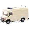 Herpa Modellino Mini Kit Mercedes-Benz Vario RTW (1 pezzo) in miniatura in scala 1:87, da collezione, kit per modellismo, plastica, bianco