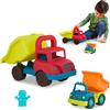 B. toys Grab-n-Go Truck Set, Camion ribaltabili con Maniglia, Duo di Dumper