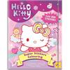 Liscianigiochi Lisciani - HELLO KITTY AND FRIENDS - Adesivo e libro da colorare per bambini dai 5 anni in su - Set creativo con 20 pagine, 200 adesivi gonfi olografici e glitterati - Kit da colorare con 4 pennarelli