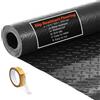 VEVOR Tappeto Rivestimento da Pavimento in PVC 1,2 x 3,05 m, Tappetino Protettivo per Pavimento Diamantato Spesso 2,2 mm con Nastro Biadesivo, Antiscivolo Facile da Pulire per Magazzini, Nero