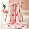 Catherine Lansfield Disco Cherries Cosy Fleece 200x240cm Coperta Oversize Rosa