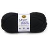 Lion Brand Yarn Company 202-153 Basic Stitch, filato anti pelucchi, nero, una matassa