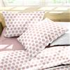 Ruggeri Set Lenzuola Completo Letto Matrimoniali in Cotone, Cupcakes Rosa | 4 Pezzi in 100% Cotone di Alta Qualità, Lenzuolo con Angoli 170x200 cm, Lenzuolo Piatto 240x280 cm e 2 Federe 50x80 cm