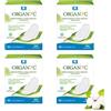 Organyc Assorbenti Giorno con Ali Ripiegate in Cotone Certificato 100% Biologico, 4 Confezioni da 10 Unità , Totale 40 Unità