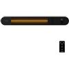 Cecotec Riscaldamento Esterno di Parete Ready Warm 8600 Power Gold. 2000 W, IP55, Sistema di Riscaldamento Gold, Telecomando a Distanza, Kit Di Montaggio