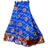 Magic Incredibile-art Vintage Silk Sari Magic Wrap Gonna Reversibile Hippie Sarong