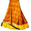 Magic Incredibile-art Vintage Silk Sari Magic Wrap Gonna Reversibile Hippie Sarong