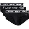 Nike all Day Micro Stretch Hip Brief Underwear (3-Pack) Mutande da Uomo, Nero/Nero, M (Pacco da 3)