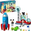LEGO 10774 Disney Mickey and Friends Il Razzo Spaziale di Topolino e Minnie, Modellino in Mattoncini, Giocattoli per Bambini dai 4 Anni con 2 Minifigure